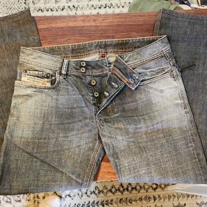 Diesel Men's Straight Jeans - Blue